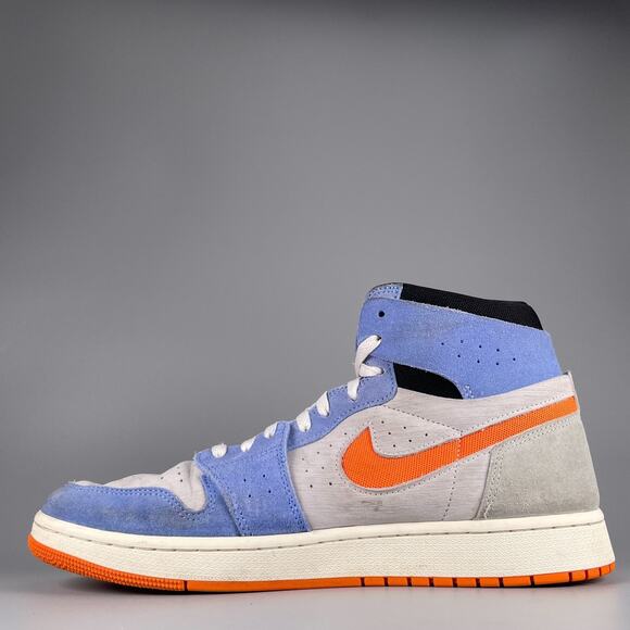 Nike Air Jordan 1 Zoom Comfort 2 Men's 12 High Royal Pulse Alpha Orange Sneakers - Picture 7 of 9